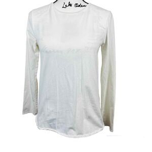 Zara kids white top  long sleeve crew neck collection blouse size 13 - 14 school